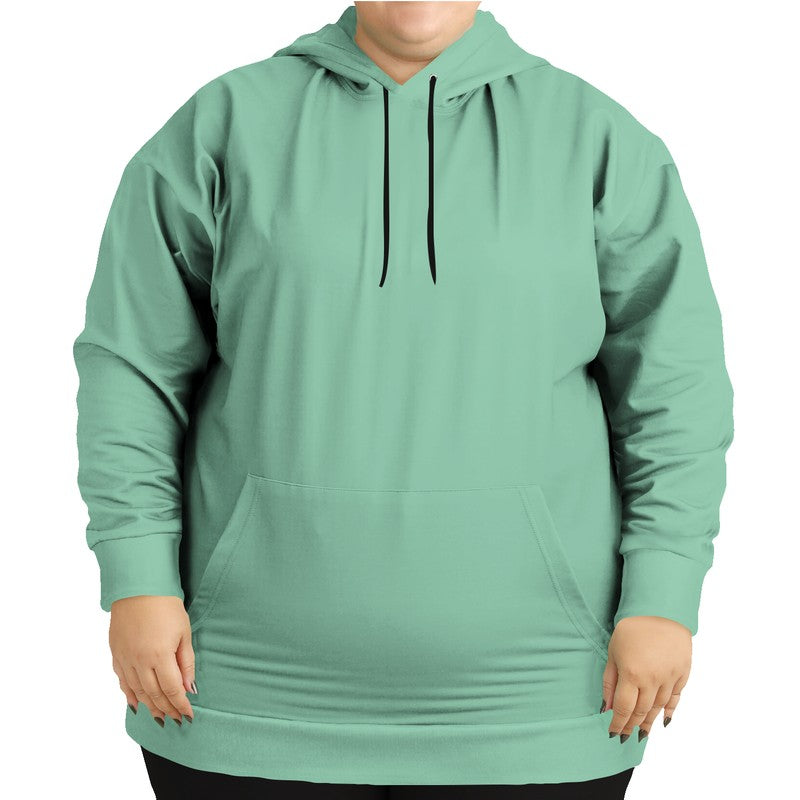 Lightened Muted Green Hoodie PLUS (BGG2-MU-LG) - Woman Front PLUS