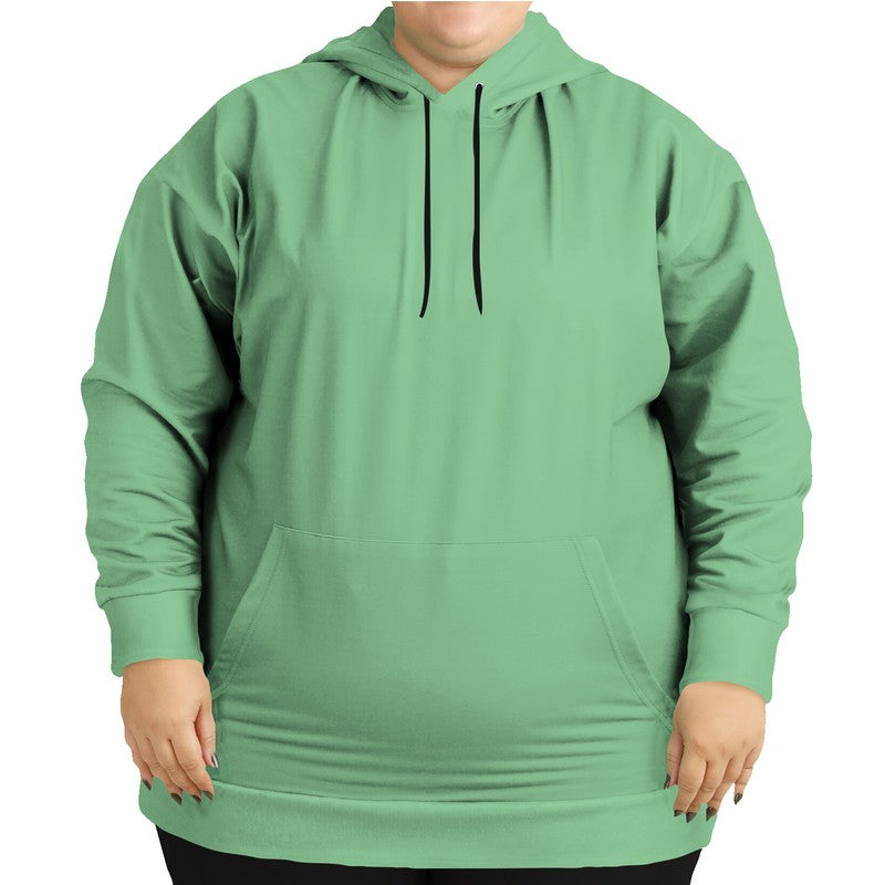 Lightened Muted Green Hoodie PLUS (G-MU-LG) - Woman Front PLUS