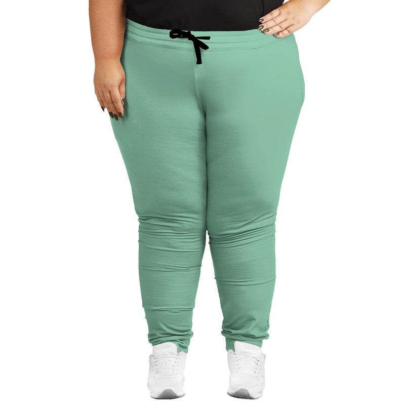 Lightened Muted Green Joggers PLUS (BGG2-MU-LG) - Woman Front PLUS