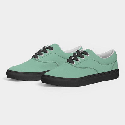 Lightened Muted Green Men's Canvas Sneakers (BGG2-MU-LG) - Side 3