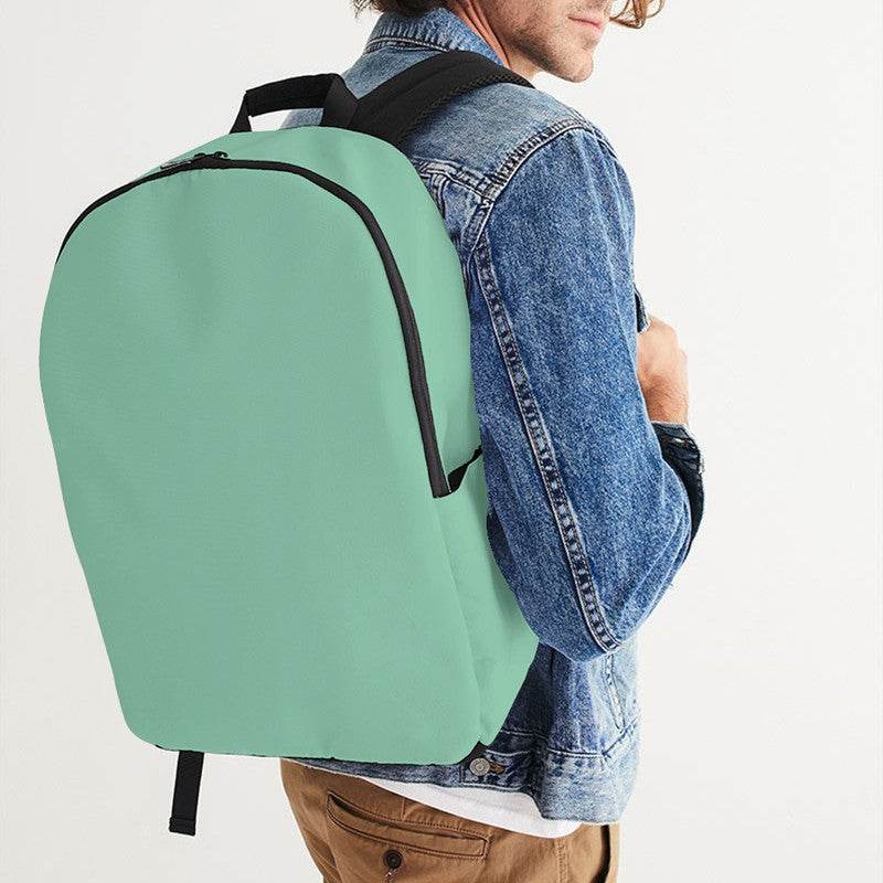 Lightened Muted Green Waterproof Backpack (BGG2-MU-LG) - Man CloseUp