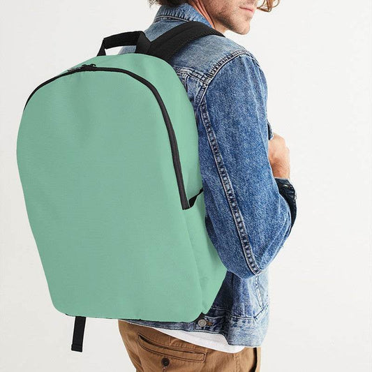 Lightened Muted Green Waterproof Backpack (BGG2-MU-LG) - Man CloseUp