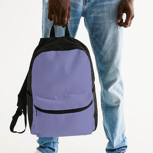 Lightened Muted Indigo Canvas Backpack (PUI2-MU-LG) - Man Holding