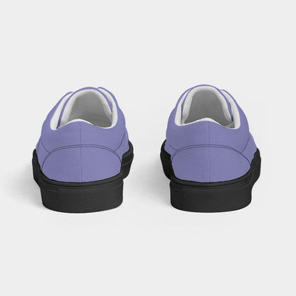 Lightened Muted Indigo Men's Canvas Sneakers (PUI2-MU-LG) - Back