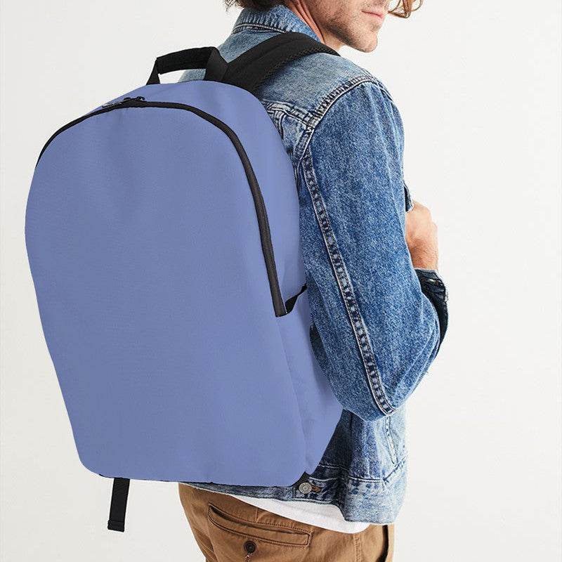 Lightened Muted Indigo Waterproof Backpack (I-MU-LG) - Man CloseUp