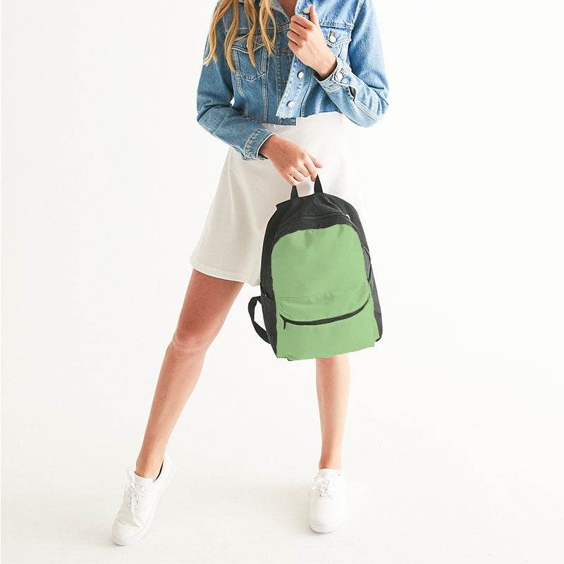 Lightened Muted Lime Canvas Backpack (GL2-MU-LG) - Woman