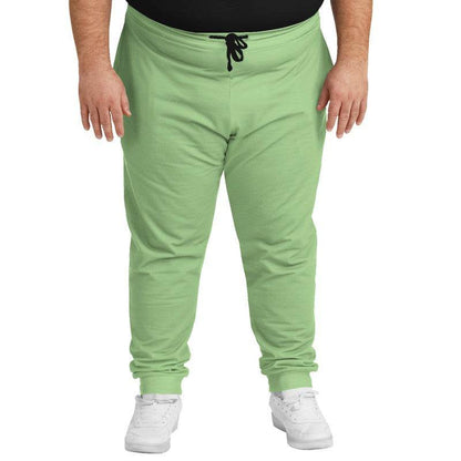 Lightened Muted Lime Joggers PLUS (GL2-MU-LG) - Man Front PLUS