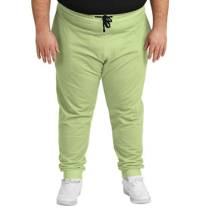 Lightened Muted Lime Joggers PLUS (L-MU-LG) - Man Front PLUS
