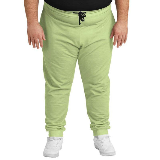 Lightened Muted Lime Joggers PLUS (L-MU-LG) - Man Front PLUS