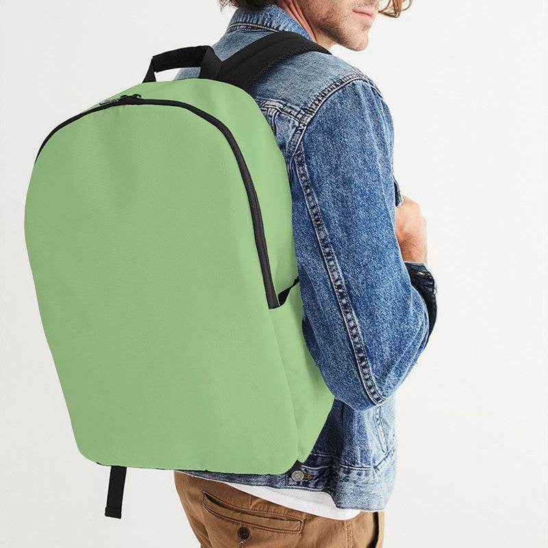 Lightened Muted Lime Waterproof Backpack (GL2-MU-LG) - Man CloseUp