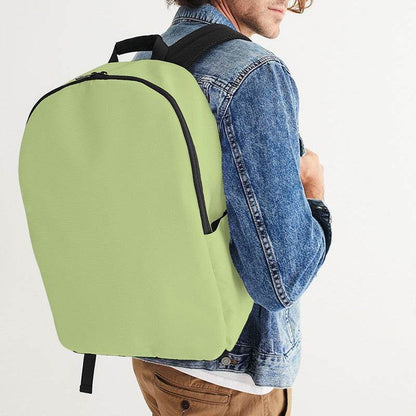 Lightened Muted Lime Waterproof Backpack (L-MU-LG) - Man CloseUp