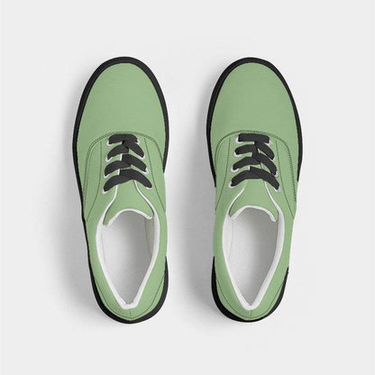 Lightened Muted Lime Women's Canvas Sneakers (GL2-MU-LG) - Top