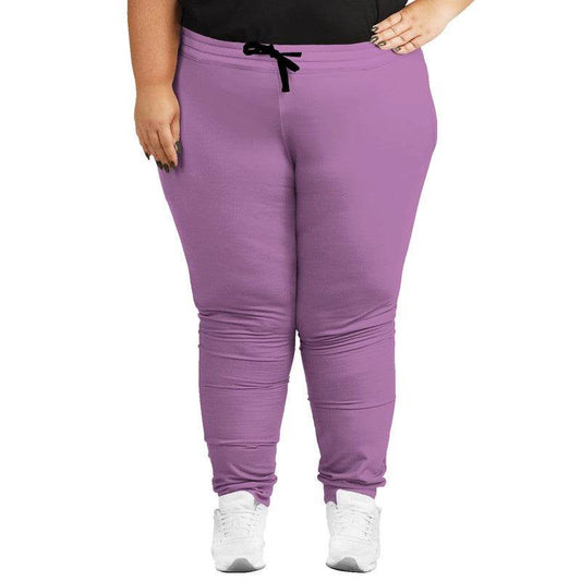 Lightened Muted Magenta Joggers PLUS (M-MU-LG) - Woman Front PLUS