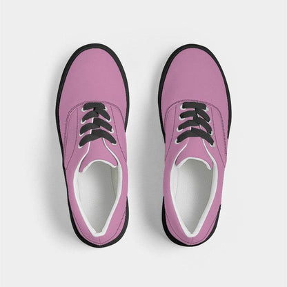 Lightened Muted Magenta Men's Canvas Sneakers (PIM2-MU-LG) - Top