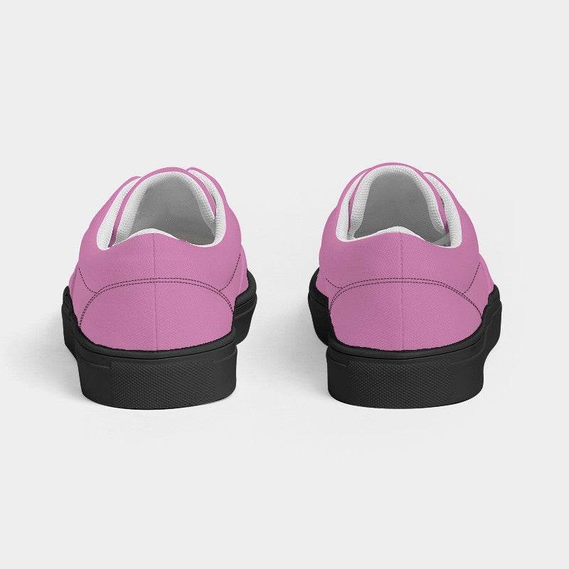 Lightened Muted Magenta Women's Canvas Sneakers (PIM2-MU-LG) - Back