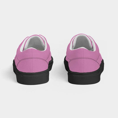 Lightened Muted Magenta Women's Canvas Sneakers (PIM2-MU-LG) - Back