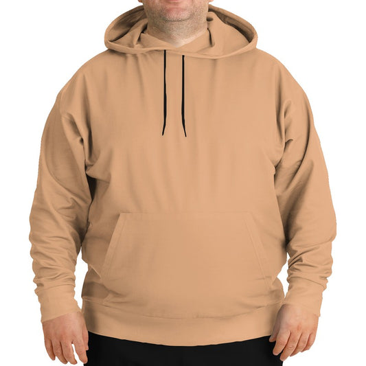 Lightened Muted Orange Hoodie PLUS (O-MU-LG) - Man Front PLUS