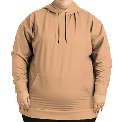 Lightened Muted Orange Hoodie PLUS (O-MU-LG) - Woman Front PLUS