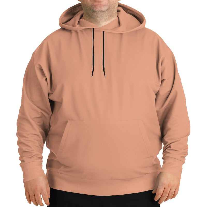 Lightened Muted Orange Hoodie PLUS (OR2-MU-LG) - Man Front PLUS