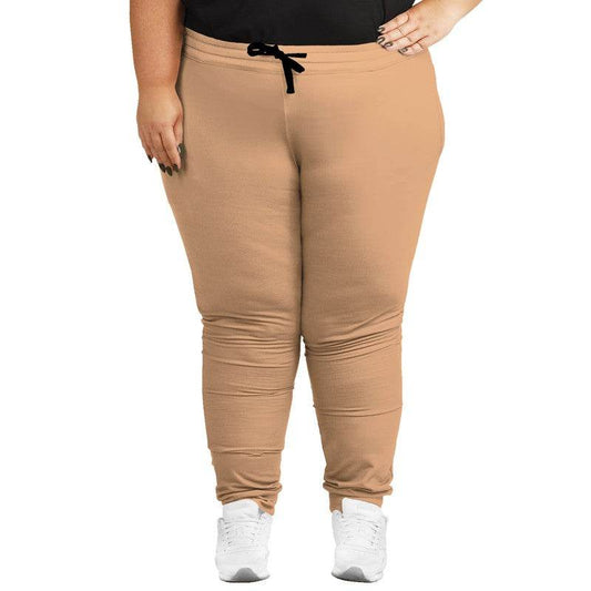 Lightened Muted Orange Joggers PLUS (O-MU-LG) - Woman Front PLUS