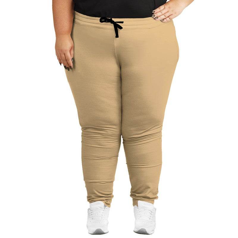 Lightened Muted Orange Joggers PLUS (YO2-MU-LG) - Woman Front PLUS