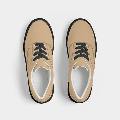 Lightened Muted Orange Women's Canvas Sneakers (YO2-MU-LG) - Top