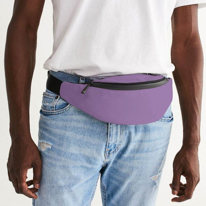 Lightened Muted Purple Belt Bag (MPU2-MU-LG) - Man Front CloseUp