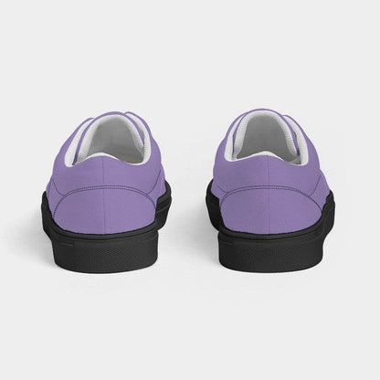 Lightened Muted Purple Men's Canvas Sneakers (PU-MU-LG) - Back