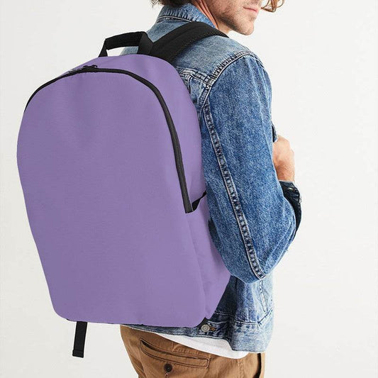 Lightened Muted Purple Waterproof Backpack (PU-MU-LG) - Man CloseUp