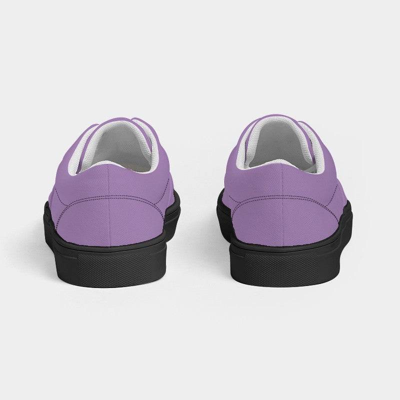 Lightened Muted Purple Women's Canvas Sneakers (MPU2-MU-LG) - Back