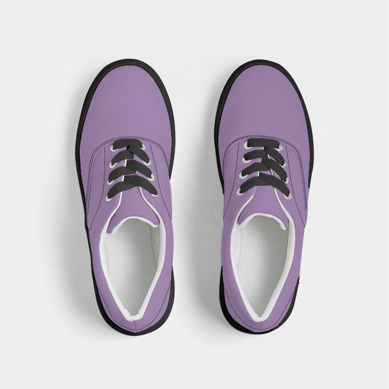 Lightened Muted Purple Women's Canvas Sneakers (MPU2-MU-LG) - Top