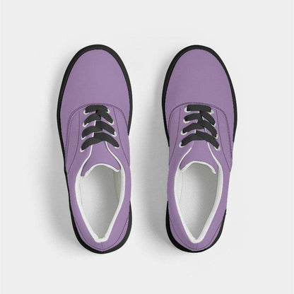 Lightened Muted Purple Women's Canvas Sneakers (MPU2-MU-LG) - Top