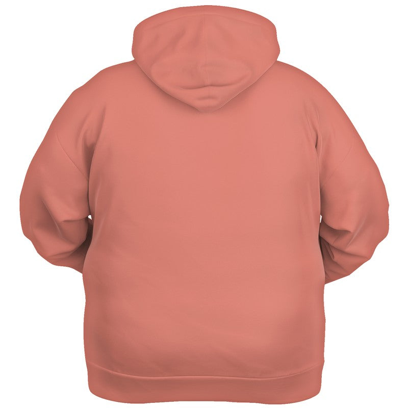 Lightened Muted Red Hoodie PLUS (R-MU-LG) - Ghost Back PLUS
