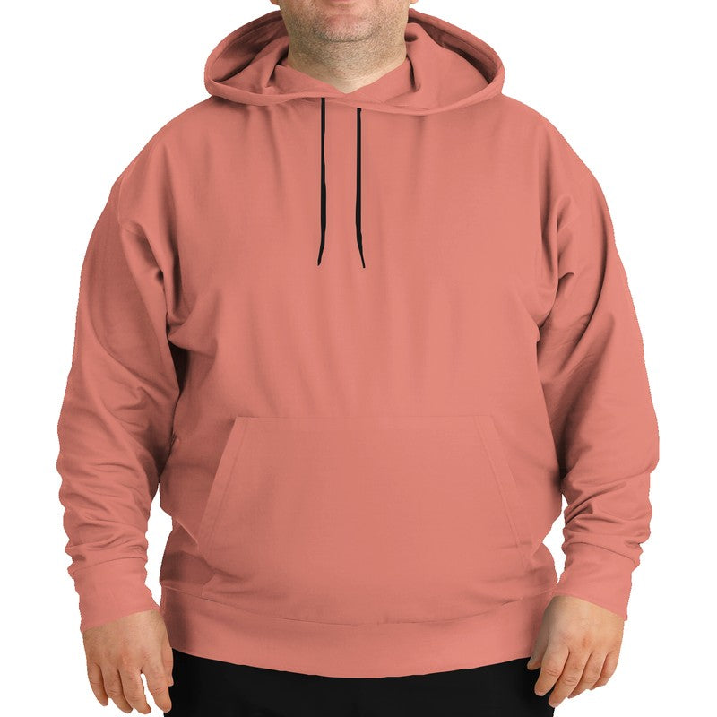 Lightened Muted Red Hoodie PLUS (R-MU-LG) - Man Front PLUS