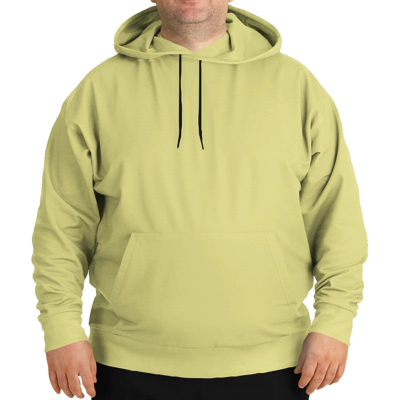 Lightened Muted Yellow Hoodie PLUS (LY2-MU-LG) - Man Front PLUS