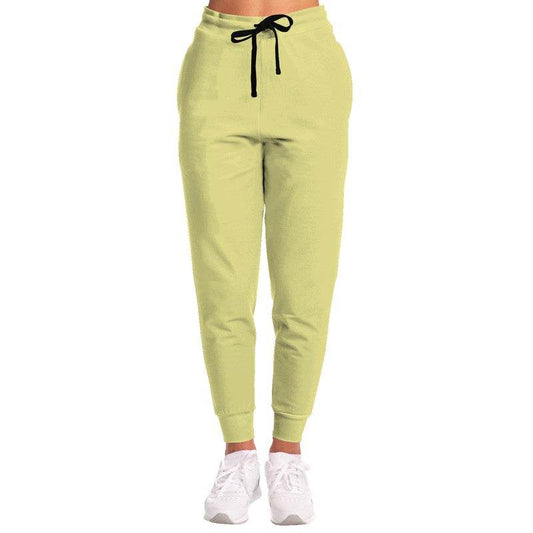 Lightened Muted Yellow Joggers (LY2-MU-LG) - Woman Front