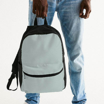 Lightened Neutral Blue-Green Canvas Backpack (BG-NE-LG) - Man Holding