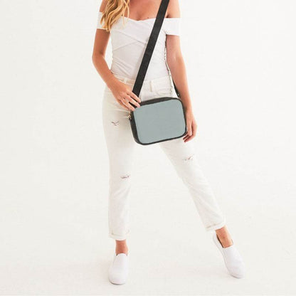 Lightened Neutral Blue-Green Crossbody Bag (BG-NE-LG) - Woman Front