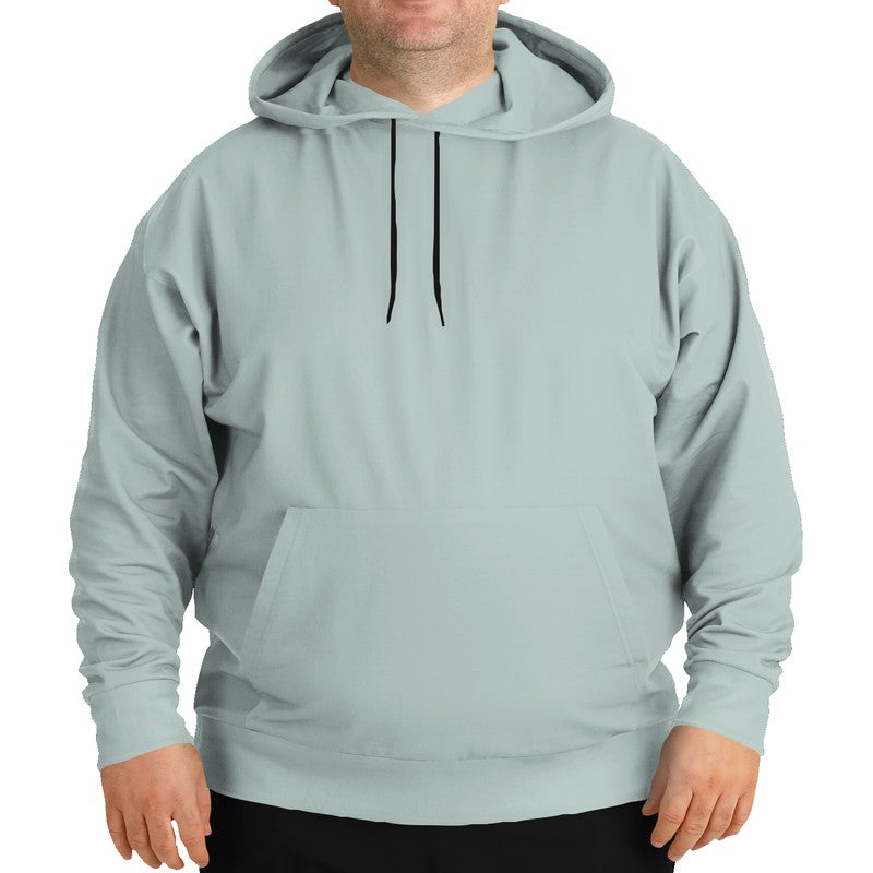 Lightened Neutral Blue-Green Hoodie PLUS (BG-NE-LG) - Man Front PLUS