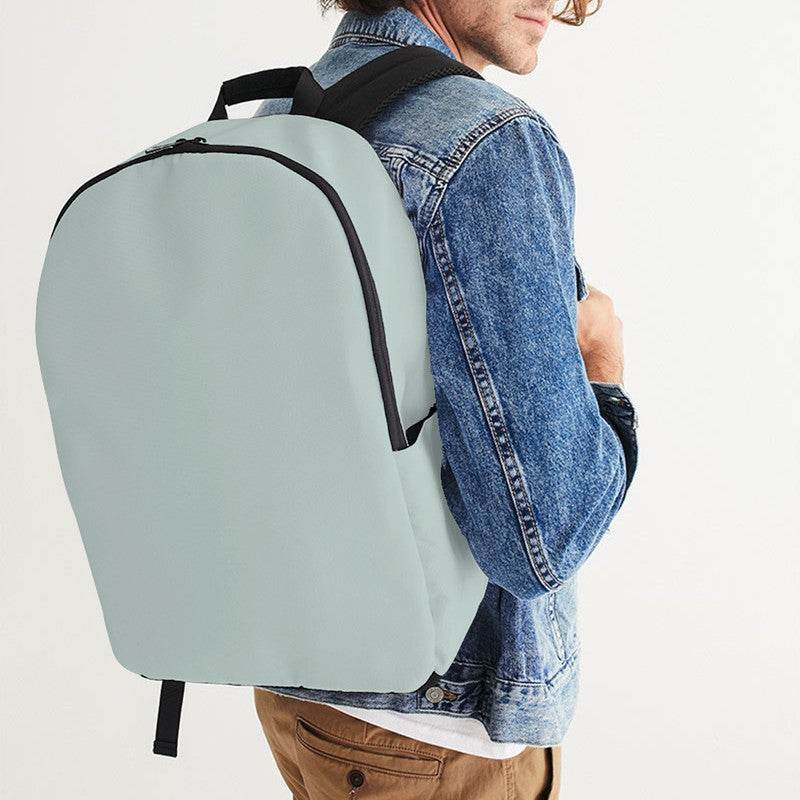 Lightened Neutral Blue-Green Waterproof Backpack (BG-NE-LG) - Man CloseUp