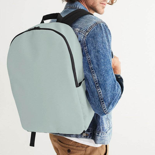 Lightened Neutral Blue-Green Waterproof Backpack (BG-NE-LG) - Man CloseUp