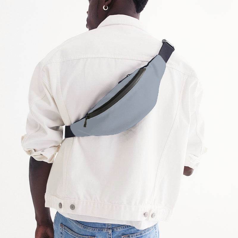 Lightened Neutral Blue Belt Bag (IB2-NE-LG) - Man Back