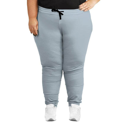 Lightened Neutral Blue Joggers PLUS (B-NE-LG) - Woman Front PLUS
