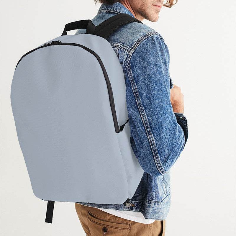 Lightened Neutral Blue Waterproof Backpack (IB2-NE-LG) - Man CloseUp