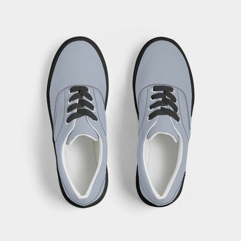 Lightened Neutral Blue Women's Canvas Sneakers (IB2-NE-LG) - Top