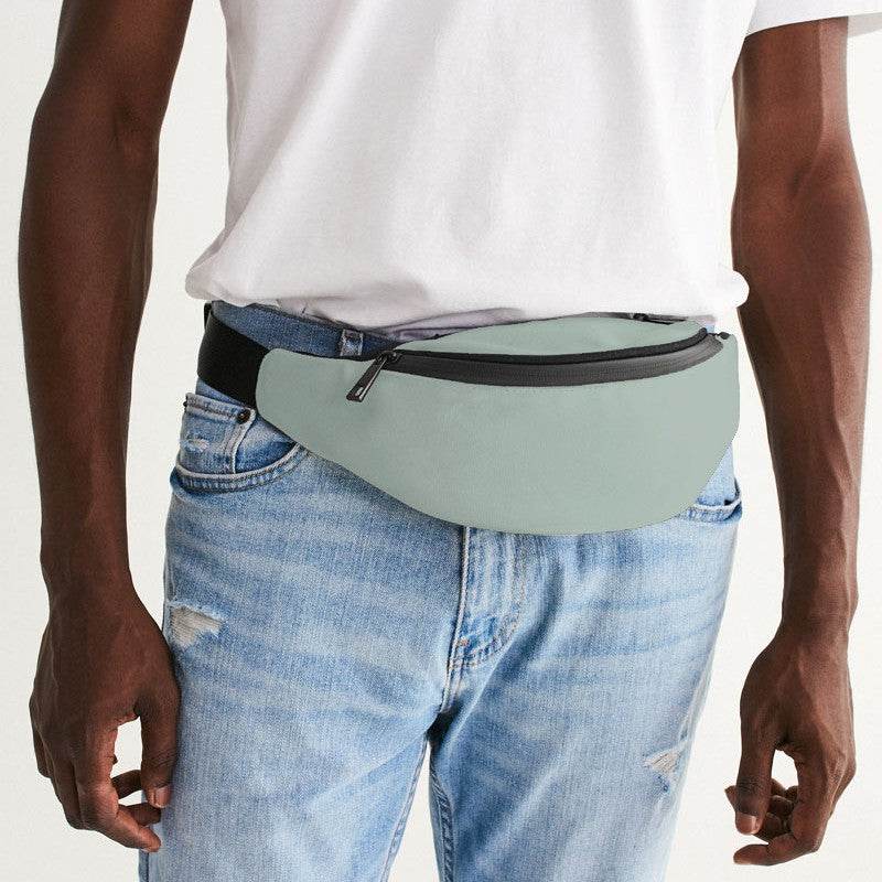 Lightened Neutral Green Belt Bag (BGG2-NE-LG) - Man Front CloseUp