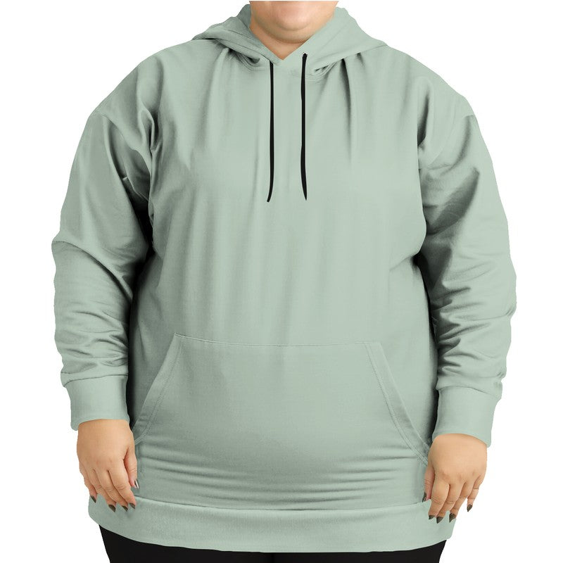 Lightened Neutral Green Hoodie PLUS (G-NE-LG) - Woman Front PLUS