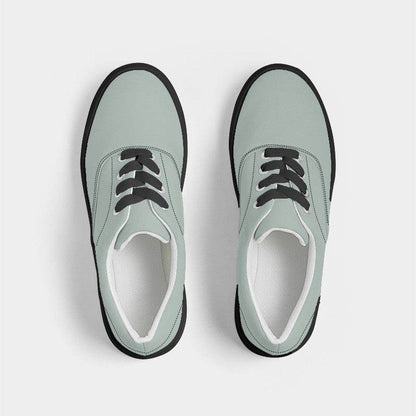 Lightened Neutral Green Women's Canvas Sneakers (BGG2-NE-LG) - Top
