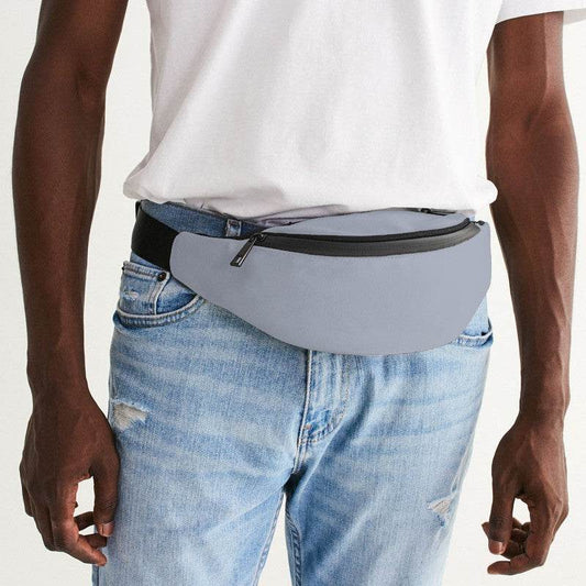 Lightened Neutral Indigo Belt Bag (I-NE-LG) - Man Front CloseUp