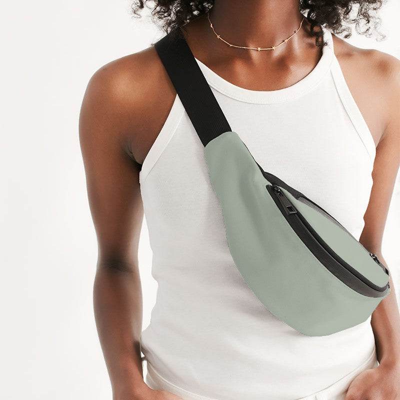 Lightened Neutral Lime Belt Bag (GL2-NE-LG) - Woman Front CloseUp